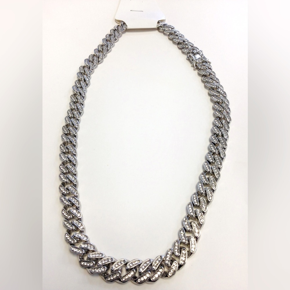 gold plated diamond chain